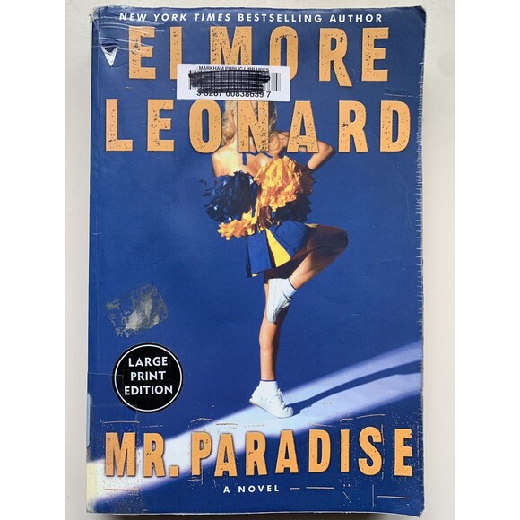 Mr. Paradise First Print 04 Ed Elmore Leonard Large Print Edition Ex Library EUC - Picture 1 of 8